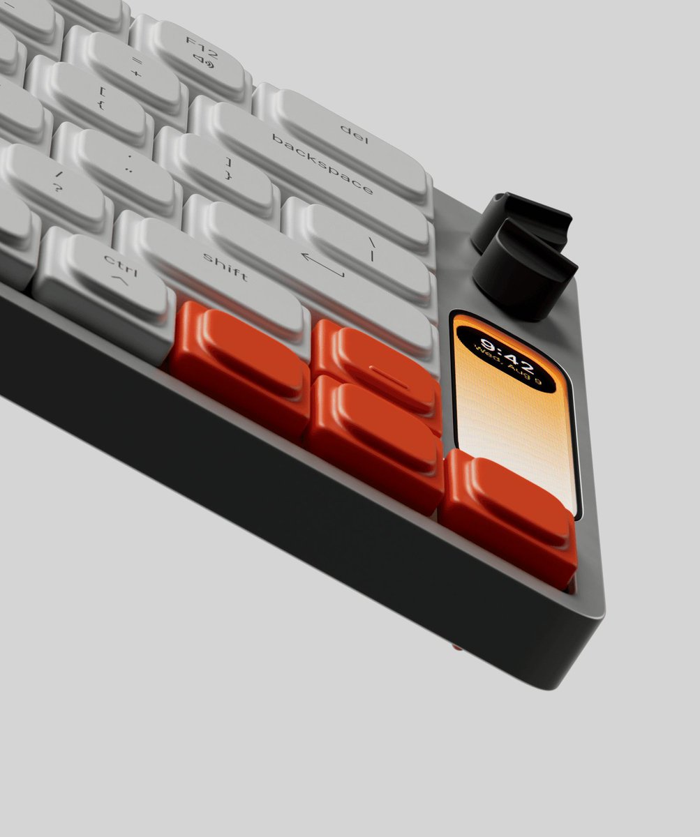 huntaround's tweet image. Have no fear, people, the year of the Knob is upon us!! KNOB / k.no.b.1 / Low Profile Mechanical Keyboard designed by @benfryc for @work_louder knob.design #elctronic #mechanical #keyboard product #design