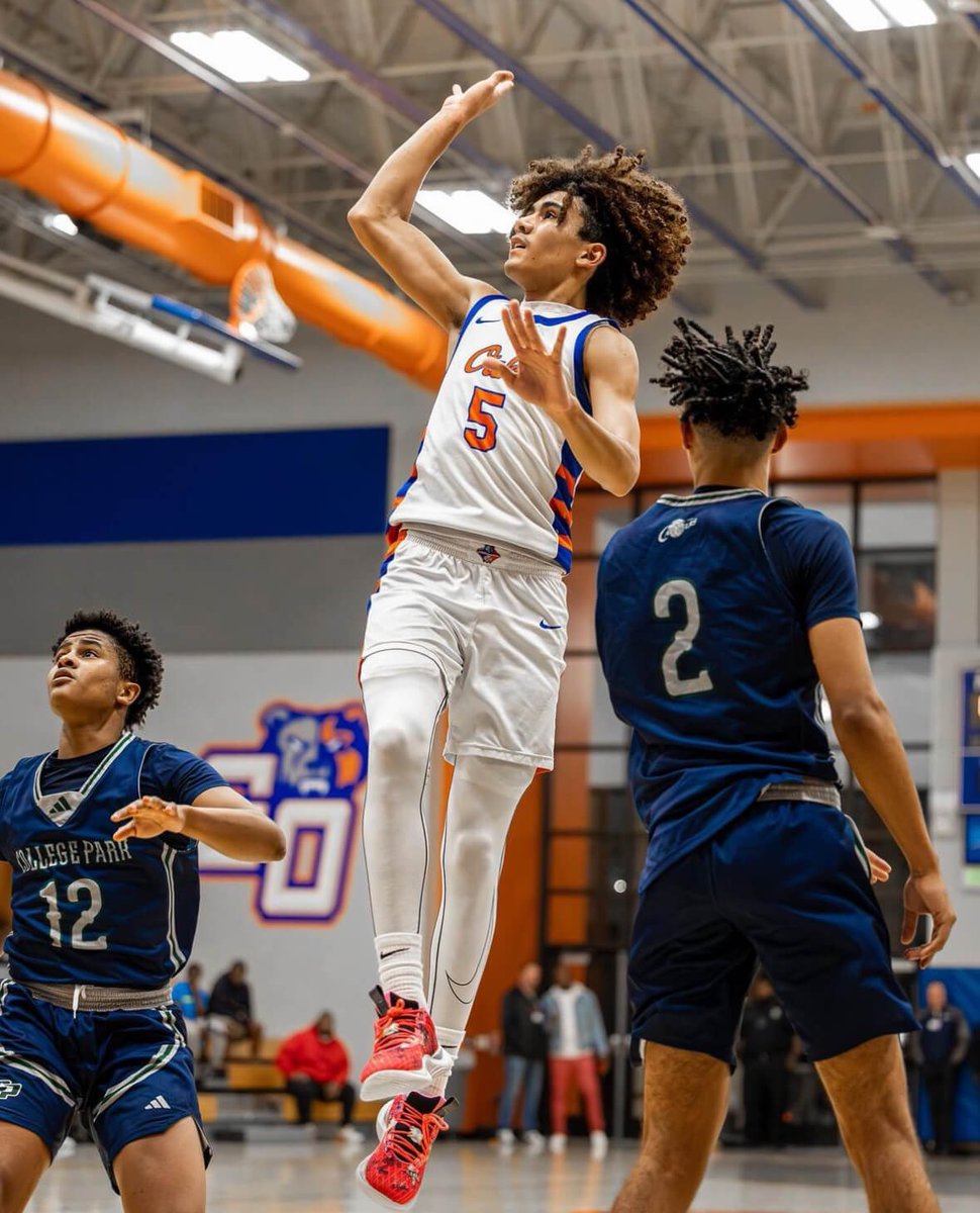 Congratulations to Junior PG Mikey Rosario @Mikey_2025 on earning 1st Team All-District Honors for 13-6A. High level playmaker with over 200 assists this season. Elite court vision and passer! @djones8301 @WOLsports @RogasScott