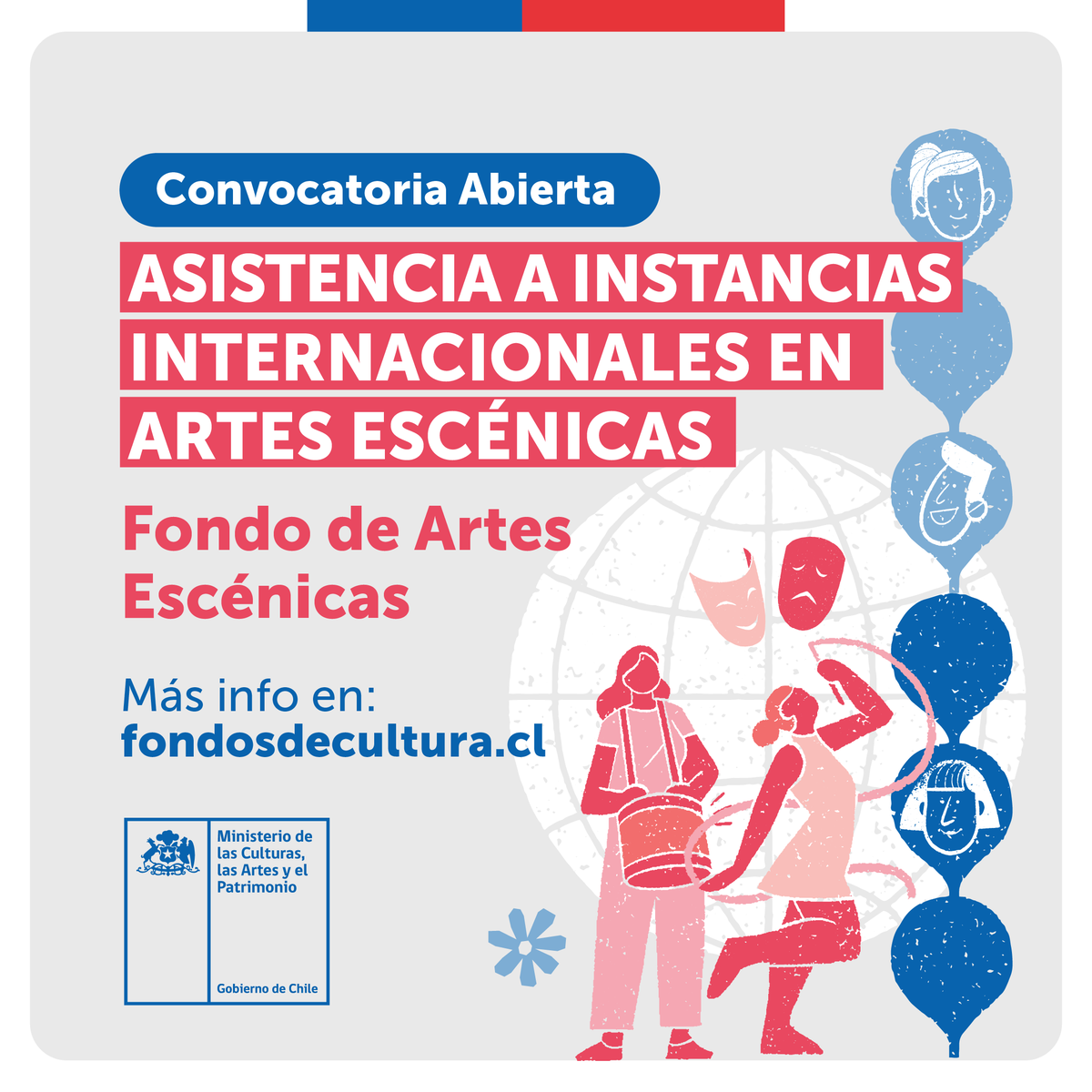 Culturas_RM's tweet photo. CONVOCATORIA #aaee
¡Postula ABIERTA a la Línea de Asistencia a Instancias Internacionales en Artes Escénicas! ✈️🌎
🔴Postulaciones hasta el 26 de marzo de 2024, a las 17:00 horas.
Bases y más información en 📲 https://t.co/i00tXqp4RS https://t.co/wM7Vq4cnxD