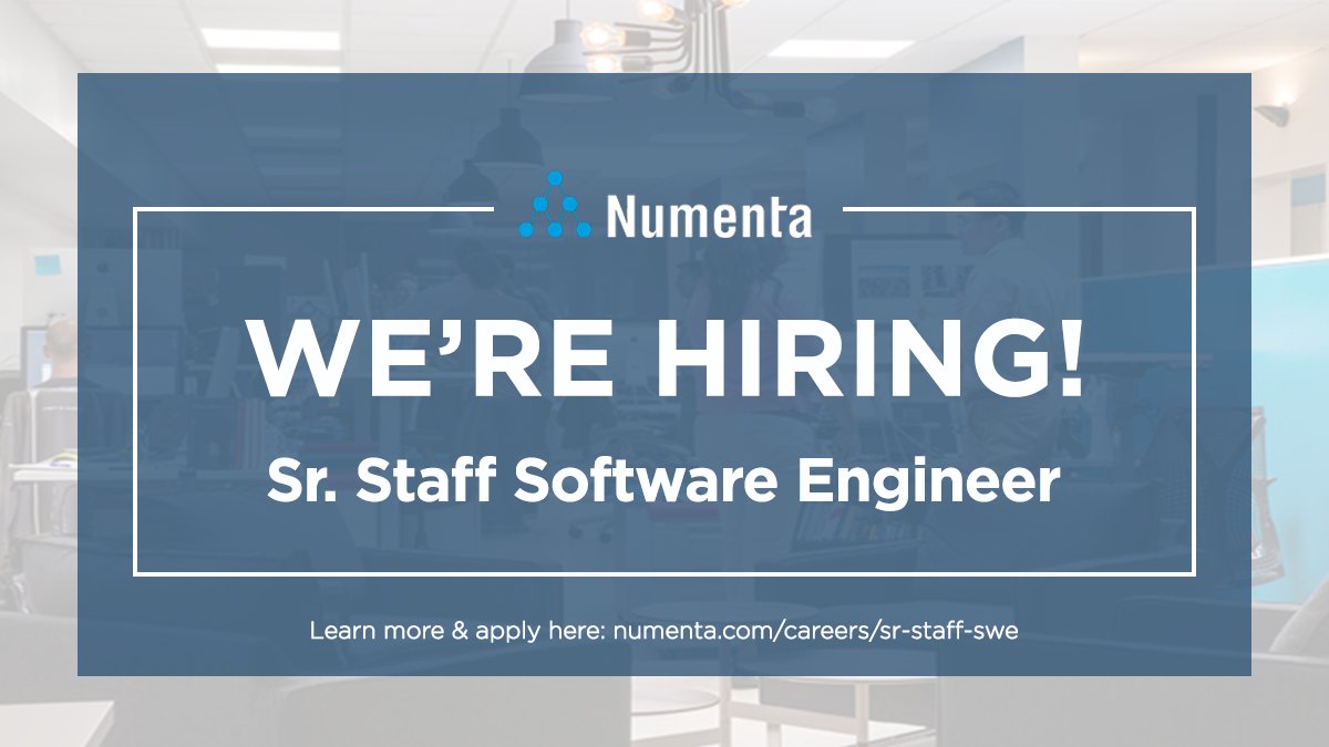 We're looking for a Sr. Staff Software Engineer to join our team! Spearhead C++ system optimizations to elevate AI model inference and transform ideas into tangible products alongside our AI/ML researchers and product team.

Apply here: numenta.com/company/career…

#hiring #AI