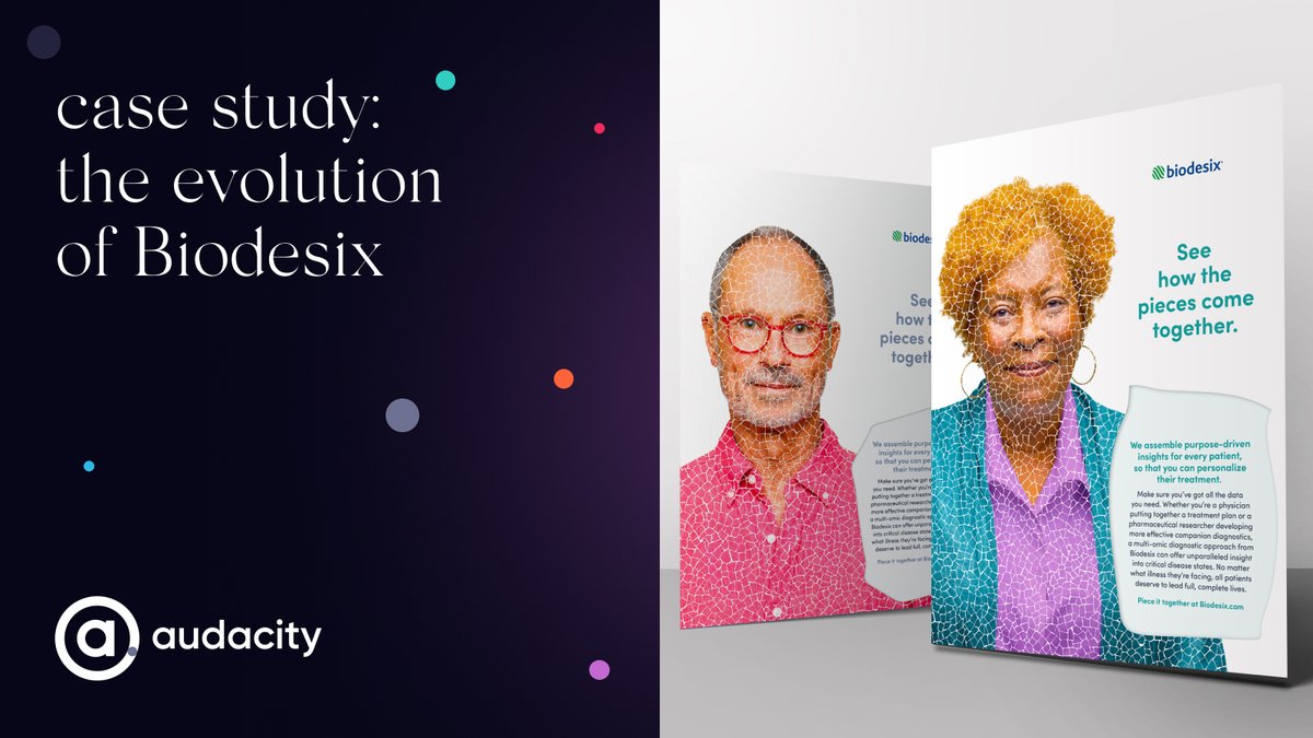 Audacity Health worked with Biodesix a number of times over the course of several years. Check out the evolution of their brand, test name, and new website: audacityhealth.com/portfolio/biod…

#AudacityHealth #BiotechMarketing #FearlesslyHuman #Biodesix #WebDesign #CancerDiagnostics
