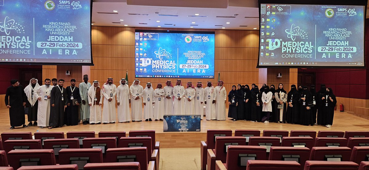 SMPS_SA's tweet image. تم بحمدلله ختام مؤتمر #الفيزياء_الطبية العاشر سنة ٢٠٢٤ م والذي عقد في مركز الملك فهد للأبحاث الطبية واحتوى على العديد من الفعاليات والمحاضرات القيمة والتي تخدم مستقبل علوم الفيزياء في الطب✨