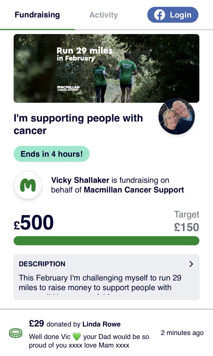VShallaker's tweet photo. Challenge completed 💚 @macmillancancer  £500 raised 💪🏻 https://t.co/4oPcWxvwQL