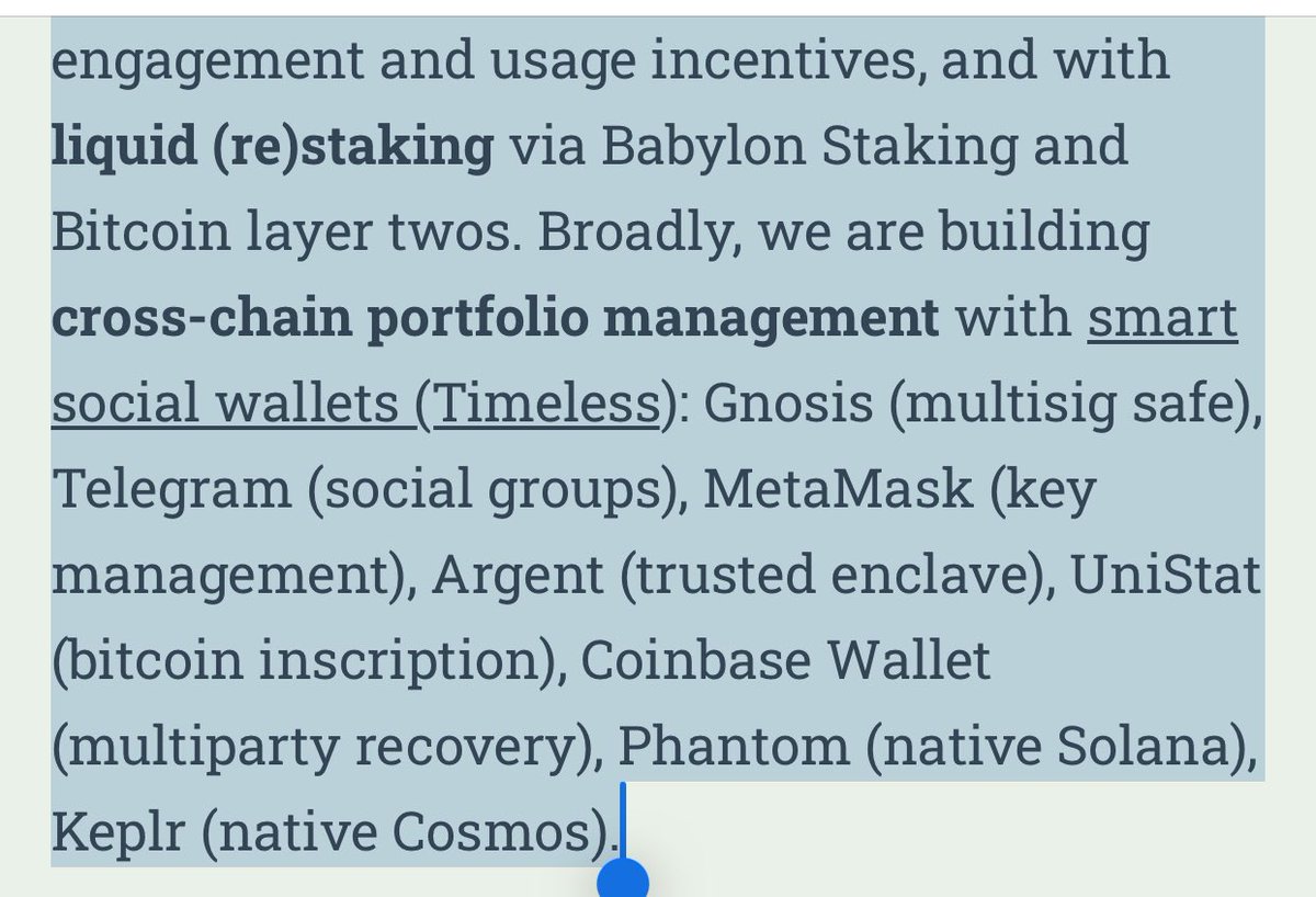 🚨 BREAKING 🚨 <a href="/harmonyprotocol/">Harmony 💙</a> Bitcoin (10x cap): Cross-Chain, Liquid Staking is coming 🔜 🚀 

Liquid (re)staking via Babylon Staking and Bitcoin layer twos. 

Building cross-chain portfolio management with smart social wallets (Timeless): 

✅ Coinbase Wallet (multiparty