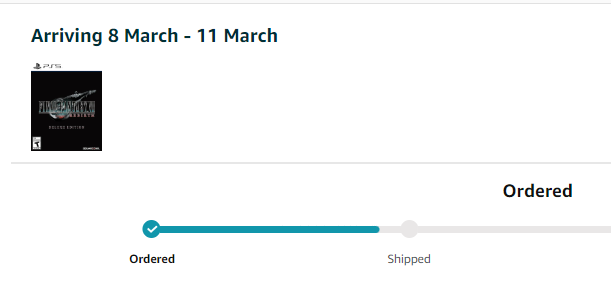 SmashGamerJ14's tweet image. #AvoidAmazon Still haven't shipped my copy of rebirth deluxe edition. this has been like this for a week now