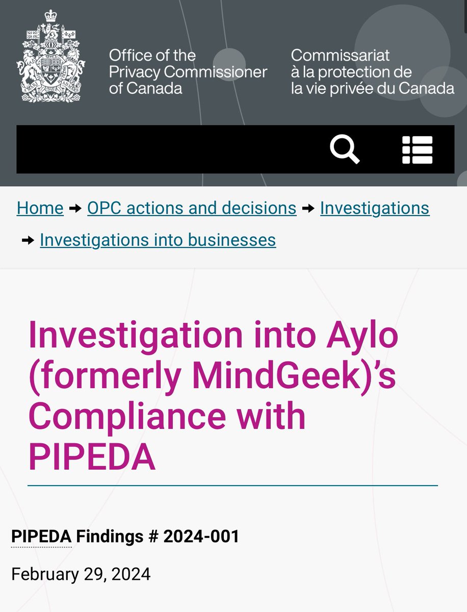 This is the Canadian investigation report that P*rnhub does NOT want you to see. 

priv.gc.ca/en/opc-actions…