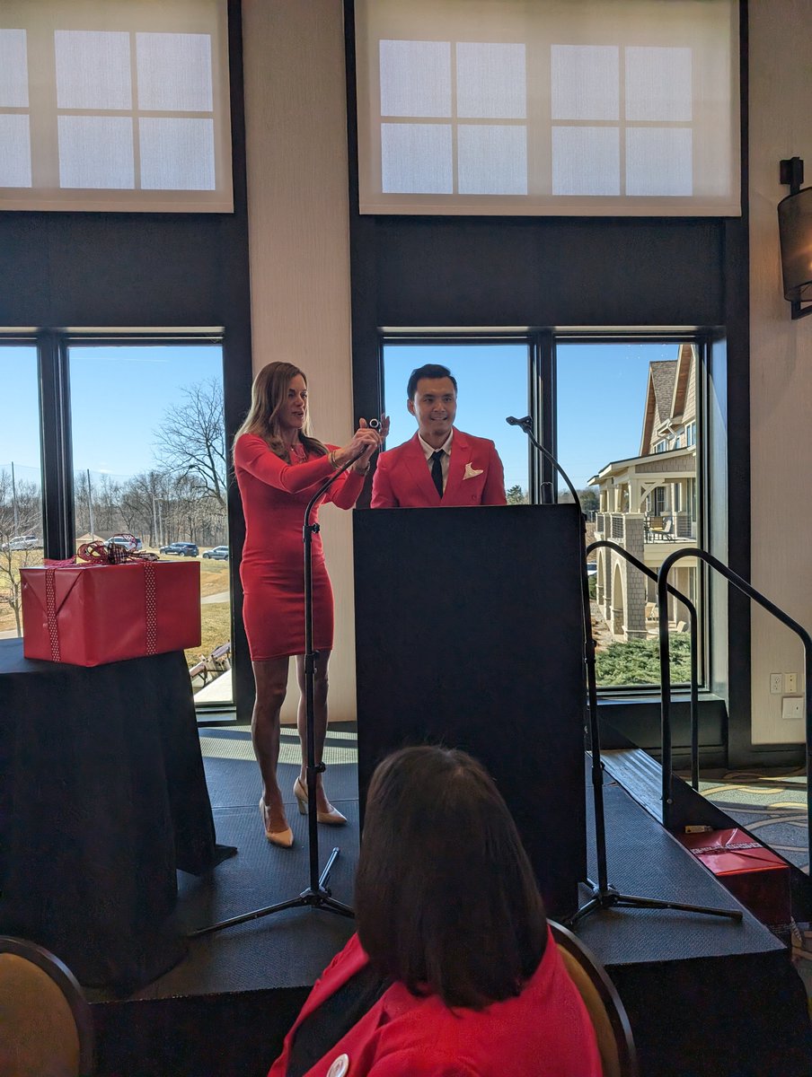FM_HVI's tweet photo. We had an amazing time representing @CorewellHealth at the #GrandRapidsGoRed luncheon this afternoon. @SchwallierN was this year's event chair and Dr. @StephaneLeung was the keynote speaker - proud to be part of the incredible work being done by @MichiganAHA. https://t.co/Q9nhk9C679