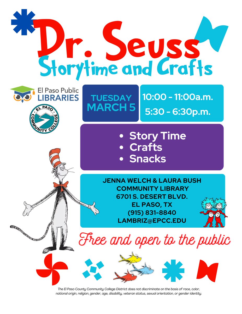 EPCC Northwest Library tweet media