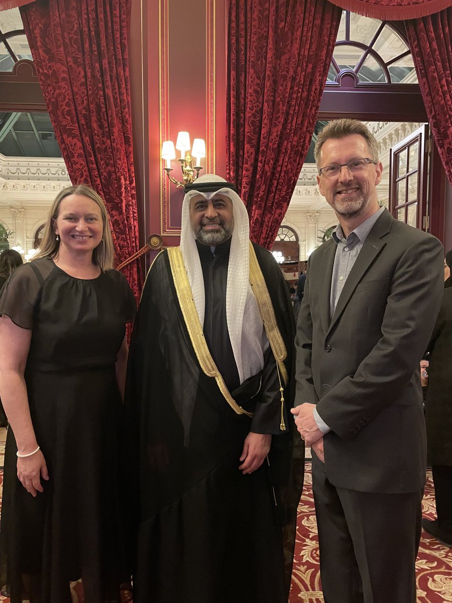 A wonderful evening with my new friend and colleague ⁦<a href="/Adam_Almulla/">Adam Almulla</a>⁩ ⁦<a href="/KuwaitUNESCO/">Kuwait Permanent Delegation to UNESCO</a>⁩ celebrating the National Day and Liberation Day of the State of Kuwait. 🇦🇺🇰🇼