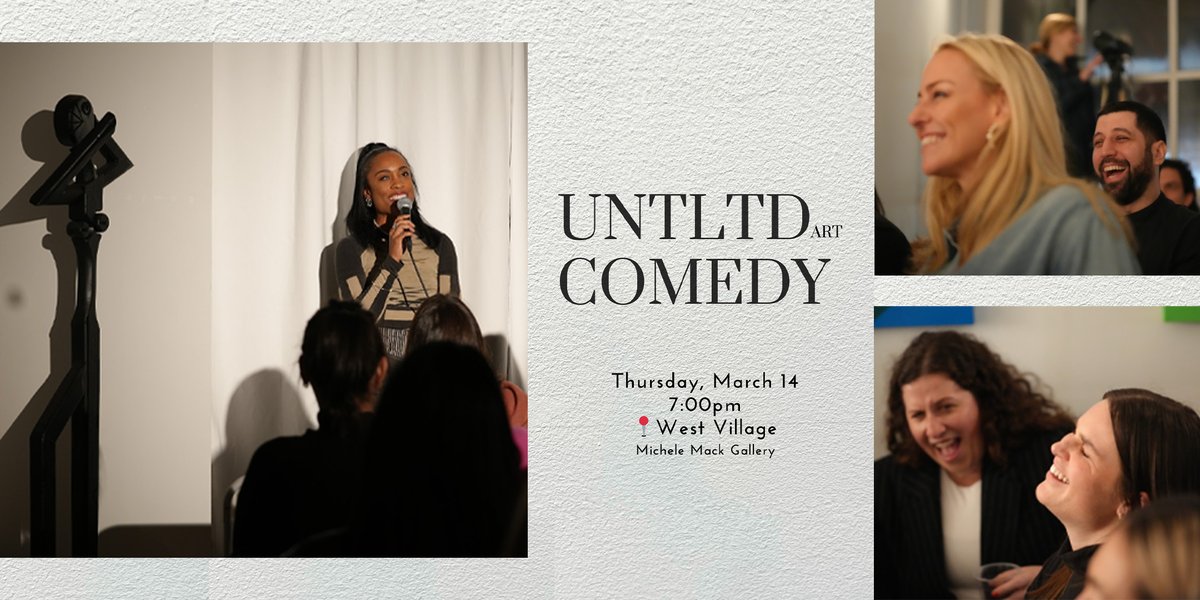 Another highbrow low brow show coming to you in your favorite highbrow space👉 MARCH 14🙌 tickets in bio @LizOleariam hosting✨👏 eventbrite.com/e/untitled-com…