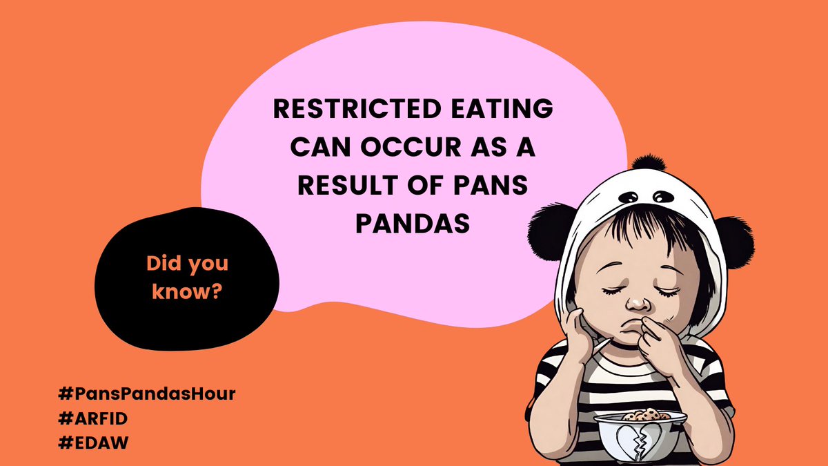 It’s #PansPandasHour and I’m thinking about #ARFID and #EDAW2024 
A plea to #professionallycurious please retweet the ⬇️research which outlines the link between 🍳🐼and ARFID
onlinelibrary.wiley.com/doi/10.1111/14…
@beckyexcel @BeccaBarry @LucyKapasi @Gaiinz @75ThunderRoad 
@DrTinaRae @Rhys_Marv