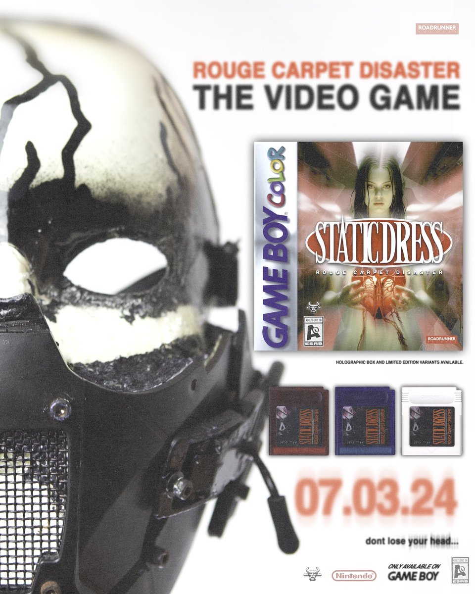 rouge carpet disaster the video game exclusively on gameboy. out 07.03.24