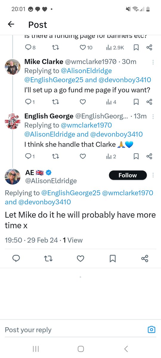 wmclarke1970's tweet image. What to do? #MobRule. I mean should I set up a go fund me for banners to be made for a Gammon St. George march? #whatapickle.