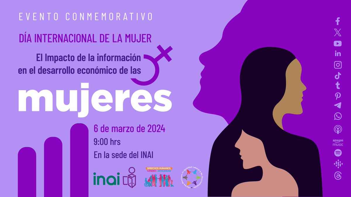♀️ Fortalecer los derechos de las mujeres y las niñas requiere de esquemas integrales e inclusivos que promuevan su libre y pleno desarrollo. 

Les invitamos a seguir el evento conmemorativo del #8M2024 en donde reflexionaremos sobre el tema central de la <a href="/ONU_es/">Naciones Unidas</a> “Financiar los