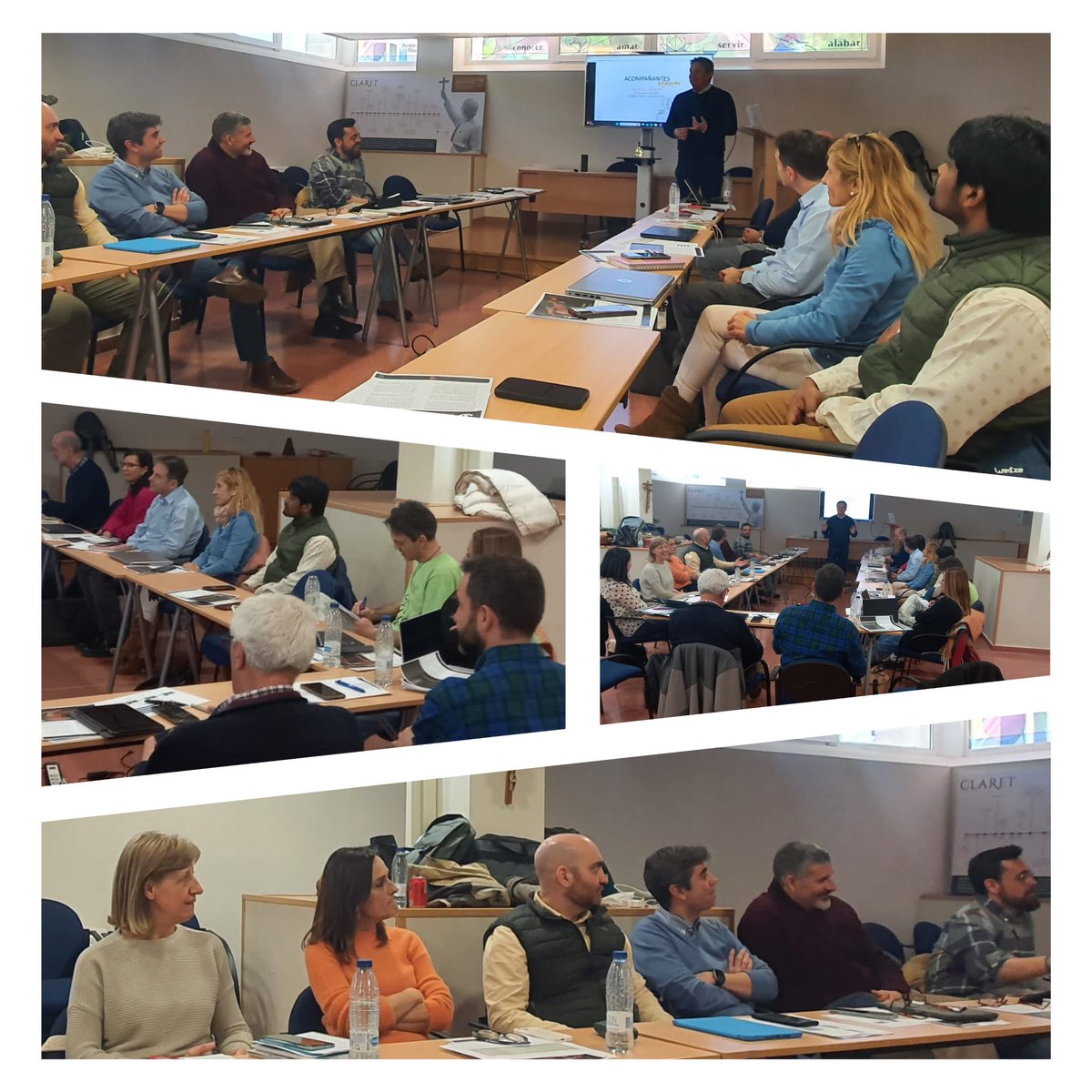 José Manuel Sueiro <a href="/jmsueirocmf/">Josema 🎧🎵📱</a> y Sonia Álvarez <a href="/msoniaaf/">Sonia</a>, profesores del #CODEMA participan hoy, en Madrid, en una reunión preparatoria del acompañamiento de los profesores noveles de los centros de la Red <a href="/cmfsantiago/">Claretianos Santiago</a> <a href="/ETCMFSANTIAGO/">Colegios Claretianos Stg</a>. #Crecimiento #Mejora #DesarrolloPersonal