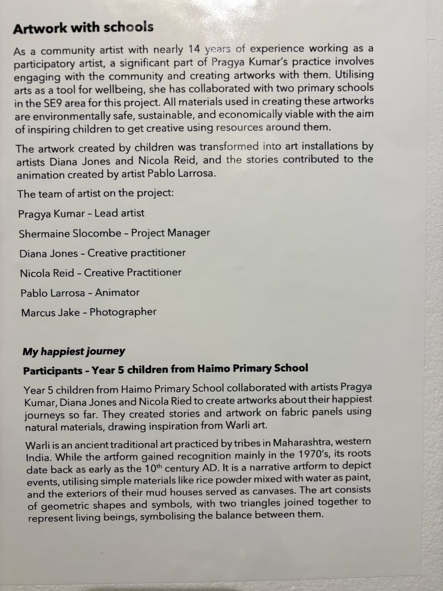CliveEfford's tweet photo. Wonderful exhibition of the work of community artist Pragya Kumar @prag_artiday https://t.co/0UV5BBA5I7 excellent work on display from @WybornePrimary @HaimoSchool Really enjoyed it. https://t.co/2akbWnHyAe