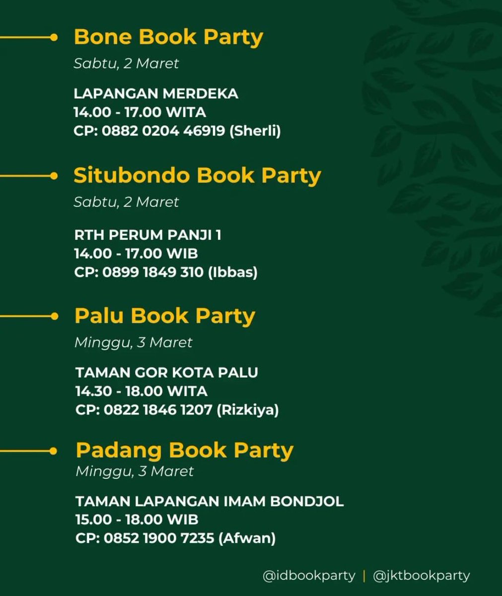 timpenguinnas's tweet photo. @jktbookparty juga akan mengadakan baca buku bareng di 26 kota di Indonesia serentak dalam 1 waktu 🥹 https://t.co/Va3nDtLJhf