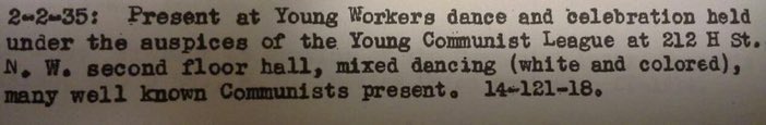 In high school he ended up on police watch lists for hanging out with (presumably being) a Communist and going to interracial dances. @gwtweets withdrew his admission because he organized his high school classmates.