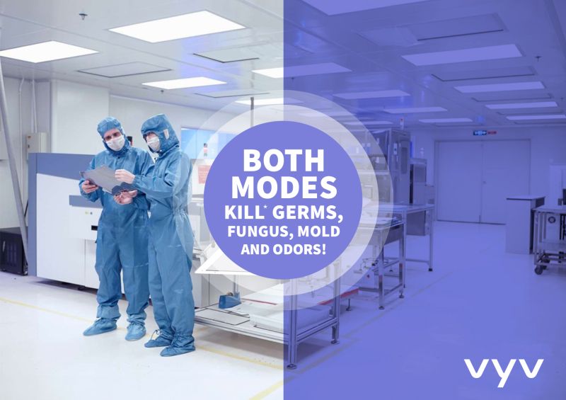☑ You need the lights on.
☑ You need people present to run operations.
☑ You need to maintain a clean environment.

Vyv's non-UV, continuous antimicrobial light checks all of those boxes.

Break free from UV.
 #pharma #uvlighting #antimicrobial #healthtech #innovation