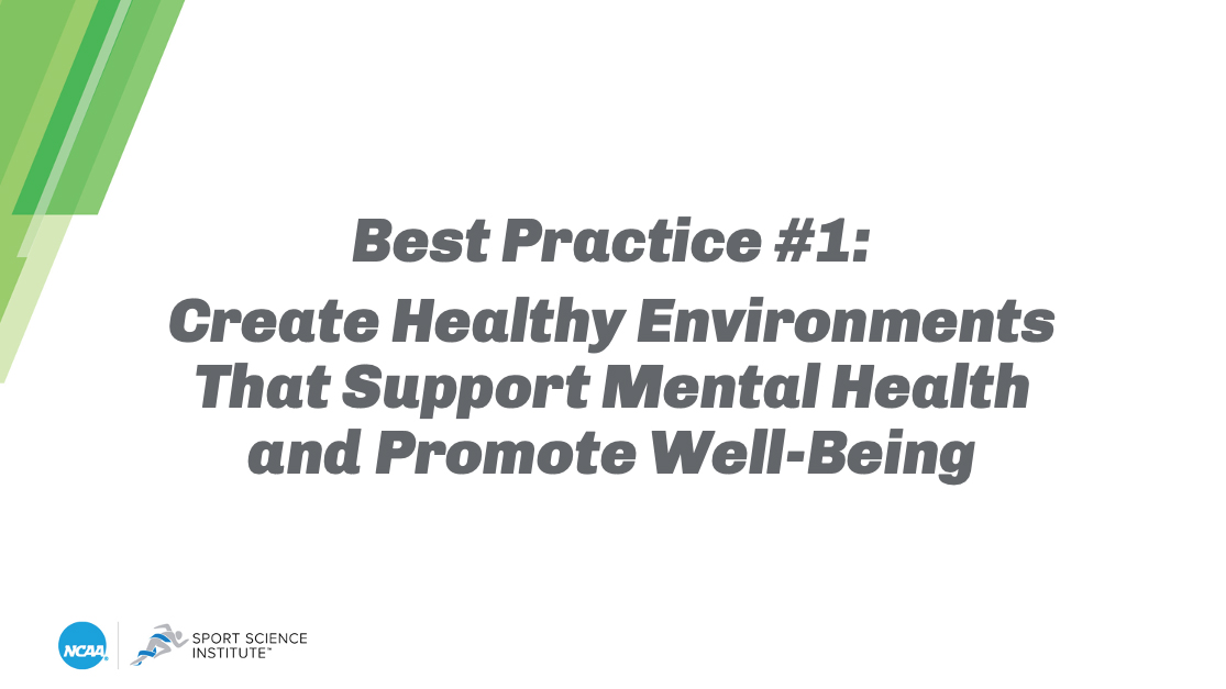 Leap on over to the new Mental Health Best Practices and discover how to create healthy environments that support mental health and well-being for student-athletes. 🔗: on.ncaa.com/MHBP #MentalHealth #BestPractices #studentathlete