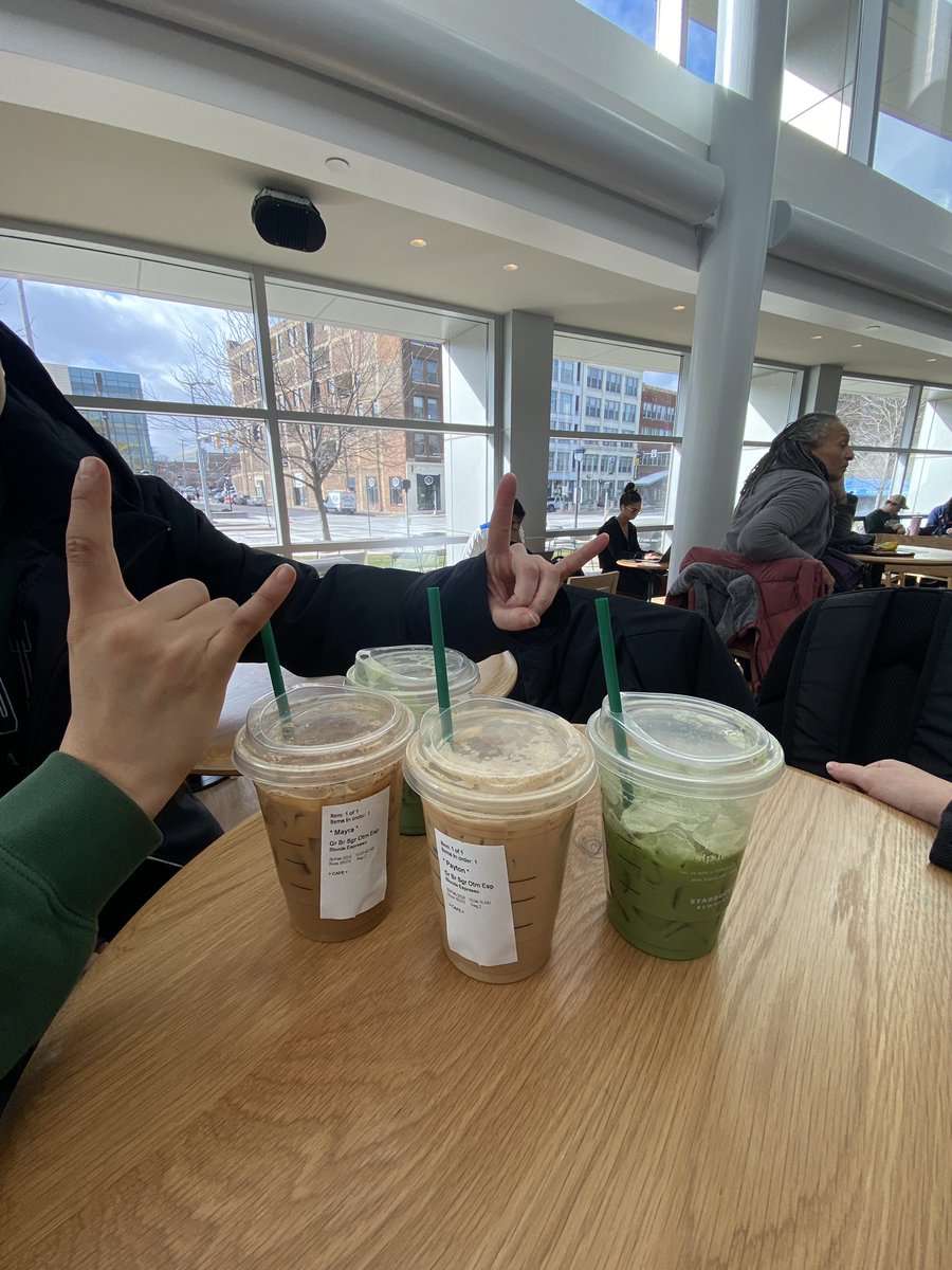 Grabbing coffee to fuel for Giving Day #govikes