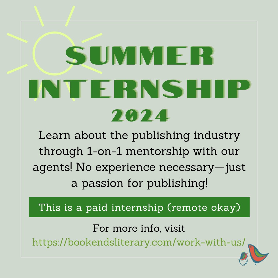 Hello BookEnds friends! We're hosting another summer intern this year! And again, we're excited to be partnered with @diversebooks! ☀️ The listing has just gone live on our website, and we're super excited to review everyone's applications! Link in bio for how to apply!