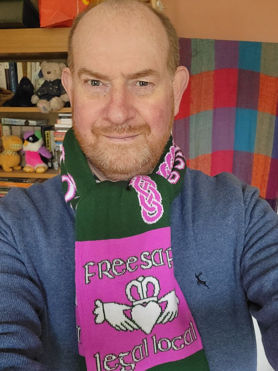 A package in the post, what excitement! The incredible team at @a4cderry have sent me one of their beautiful 'Free Safe Legal Local' scarves.

Solidarity to Mná na hÉireann
#FreeSafeLegalLocal