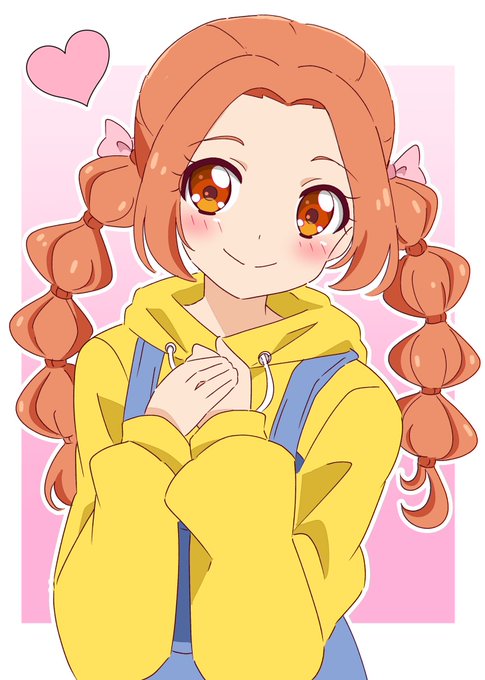 「orange hair yellow hoodie」 illustration images(Latest)