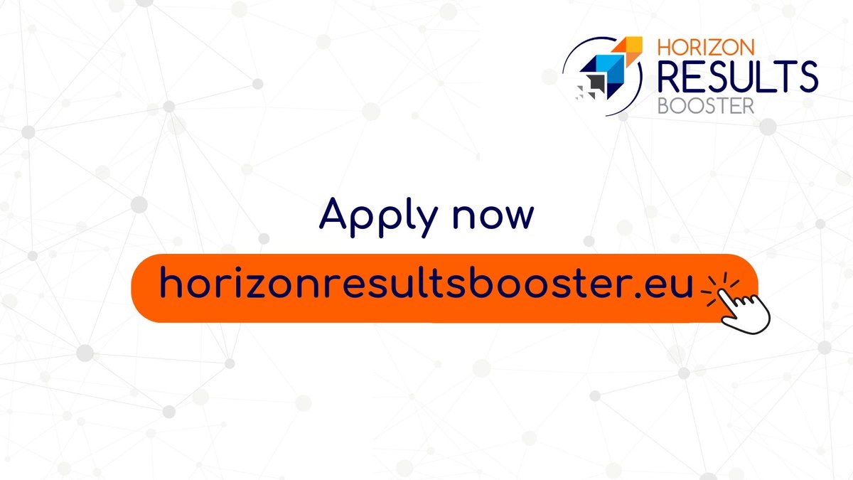 💪Boost your #EU #HorizonEurope #H2020 #dissemination strategy❗️ #HorizonResultsBooster provides specialised, free support services to #EU research projects to: ✅exploit results ✅disseminate effectively ✅get to market 🗓️Apply by 7/5/24 FIND OUT MORE➡️ cinea.ec.europa.eu/news-events/ne…