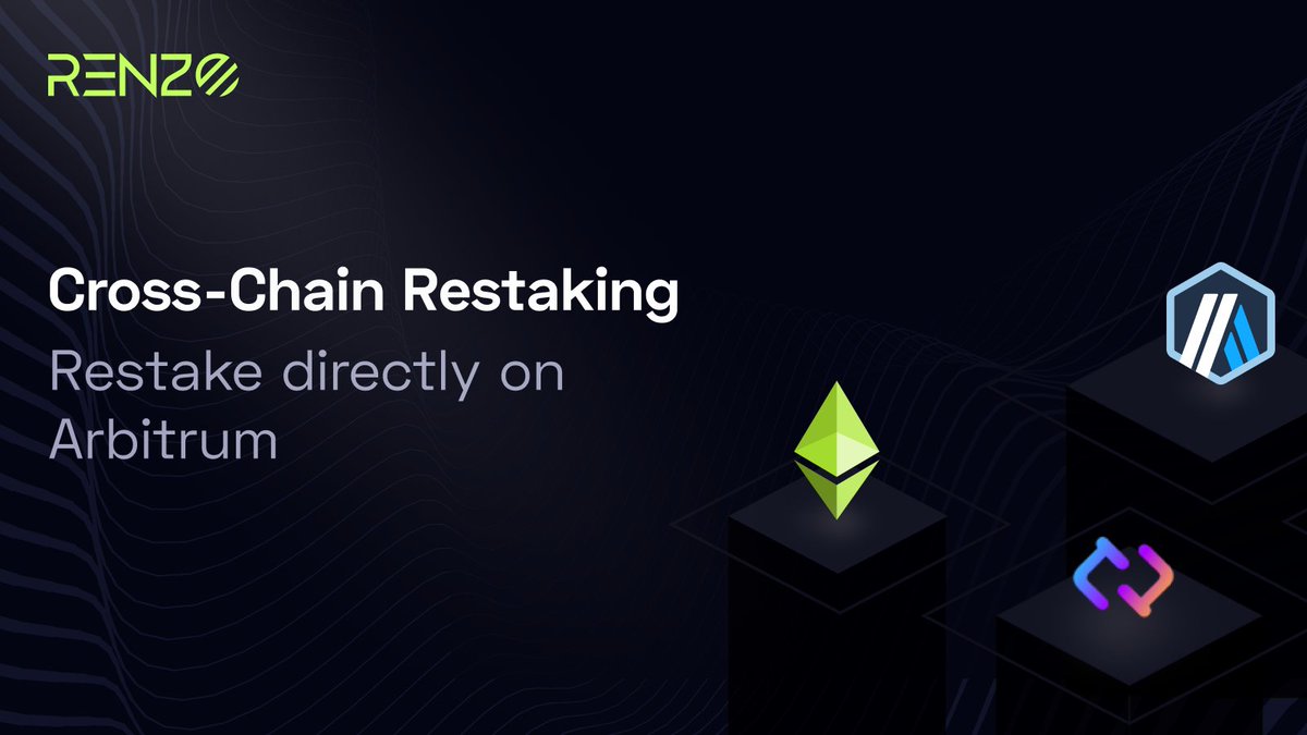 Arbitrum <> Connext Bridge is now LIVE on Renzo! Renzo is thrilled to announce our collaboration with @Connext, bringing true native cross-chain restaking to @Arbitrum! Renzo facilitates restaking from Arbitrum using @Connext's Restake from Anywhere feature, providing the