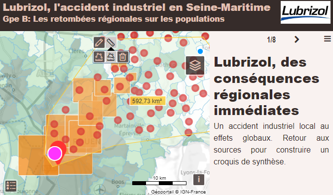 jmviglino's tweet photo. 🗺️ Belle utilisation de #Macarte par @mathieuchartie2 #incendie 🔥 #StoryMap #TeamHG #education #Edugeo https://t.co/MfkzFzijnY
