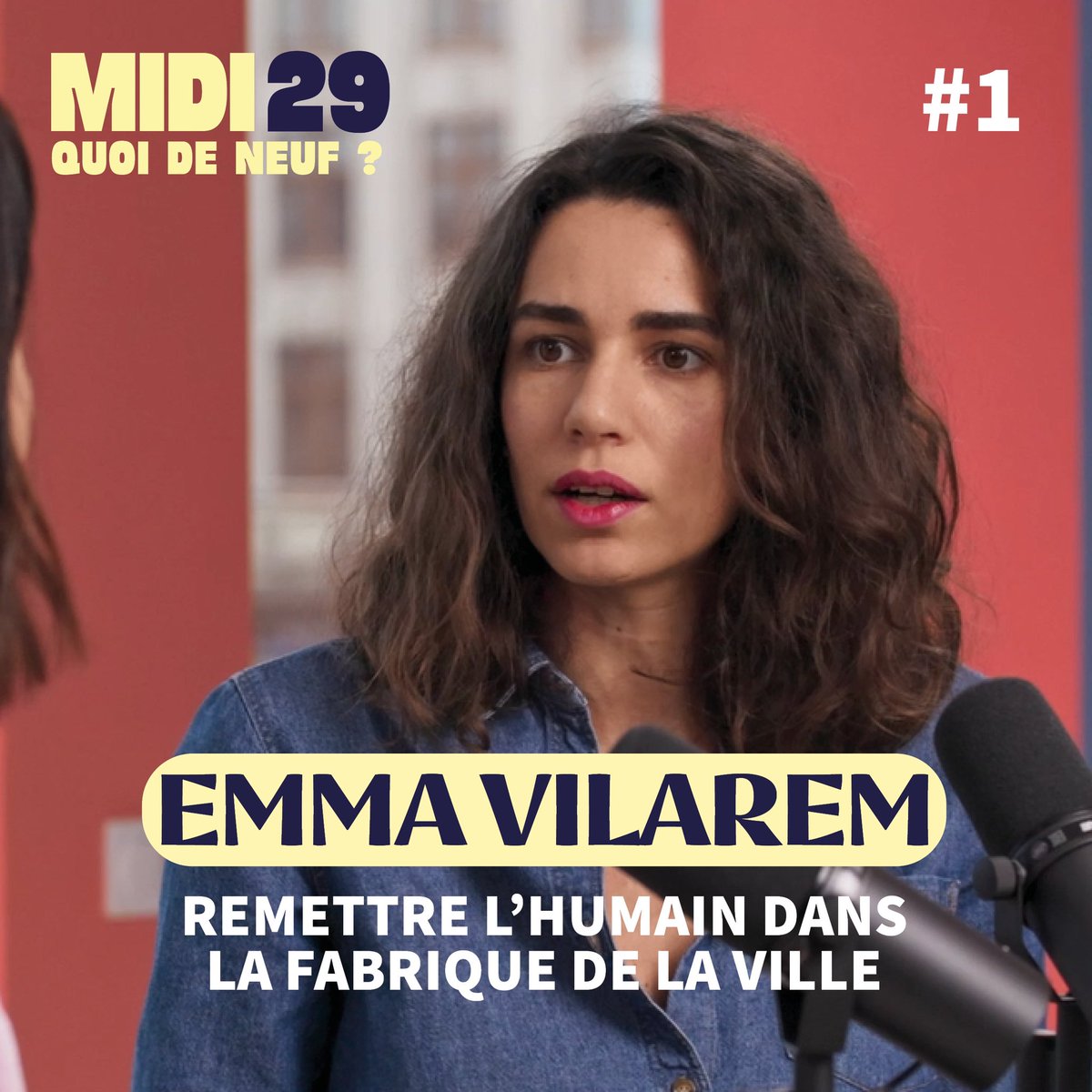 It’s time ! Le premier épisode du podcast filmé « 12h29, quoi de neuf » est en ligne. ⏰🎙️

« Remettre l’humain dans la fabrique de la ville » avec Emma Vilarem, Docteure en neurosciences cognitives, Directrice et co-fondatrice de @scity_lab.

🎥 youtu.be/amKHqYZJXZs