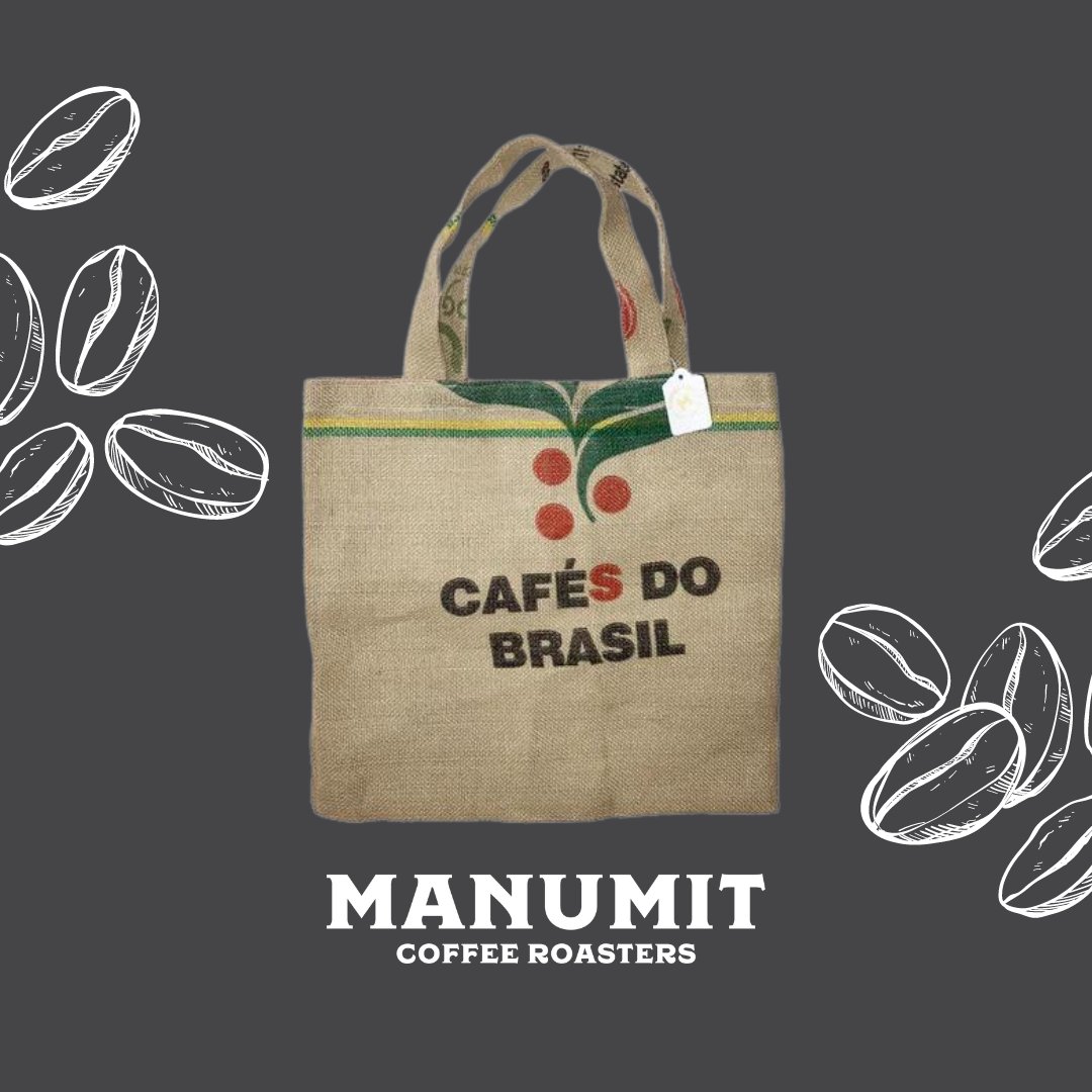 These unique hessian tote bags were 100% designed and hand-crafted by Alex from old coffee sacks and are now available from our online store. Get yours now! 👜 manumitcoffee.co.uk/collections/me… #FreedomThroughCoffee