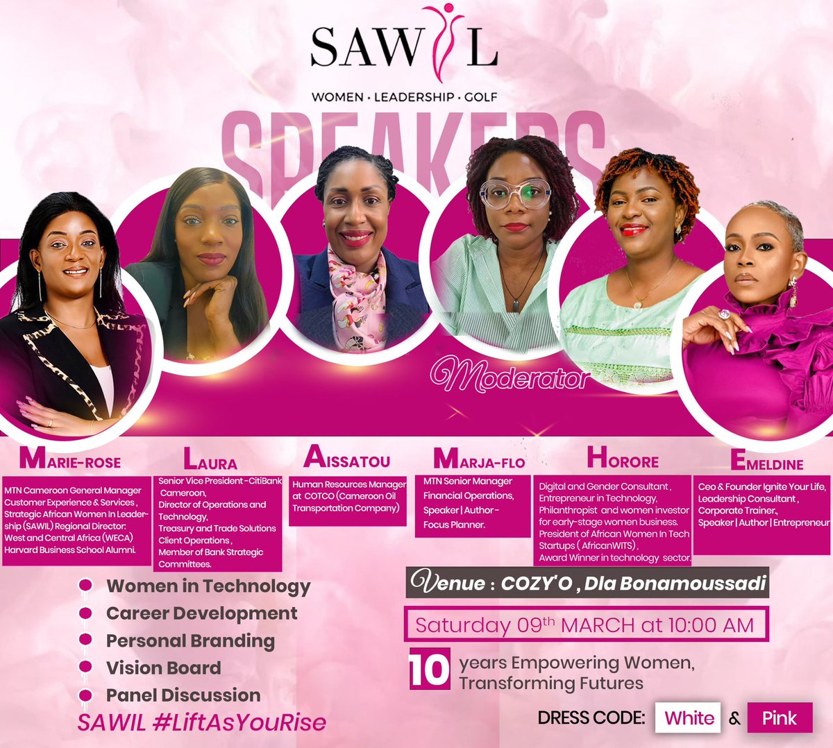 10 Days to go! Have you reserved your seat? #SAWILVision2023 #WeLiftAsWeRise #WomenEmpowerment