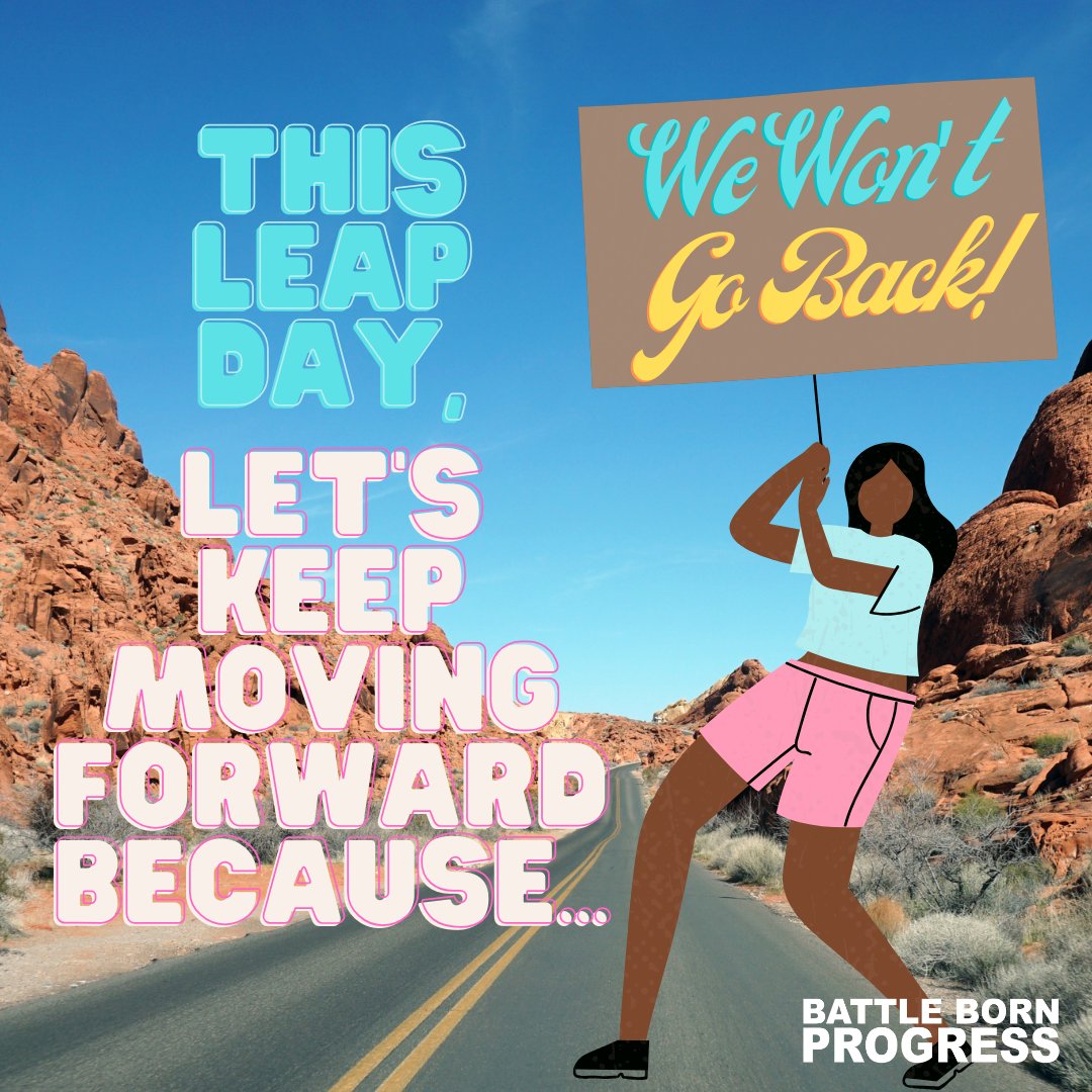 BattleBornProg's tweet photo. ๐ This Leap Day, let's channel the extra energy into progressive action. A commitment to social justice, climate action, and equality. No backward glances, only strides toward a brighter, more inclusive future. Happy Leap Day! #LeapDay #ProgressiveAction https://t.co/AVgeDifdem