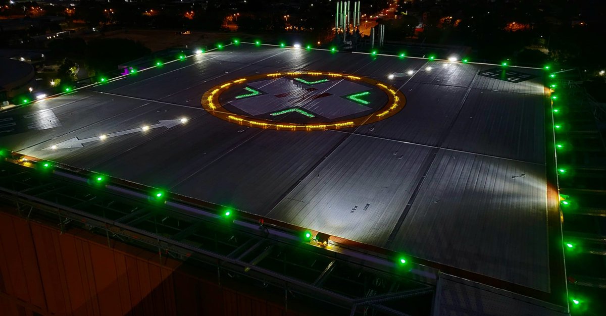 AvliteSystems's tweet image. Last year, the Victorian Heart Hospital, in Melbourne Australia, achieved a major milestone. The successful installation and testing of Avlite's helipad lighting solutions, ensures optimal visibility for pilots.

Discover more: bit.ly/3JnEPEr

#helipadlighting #heliport