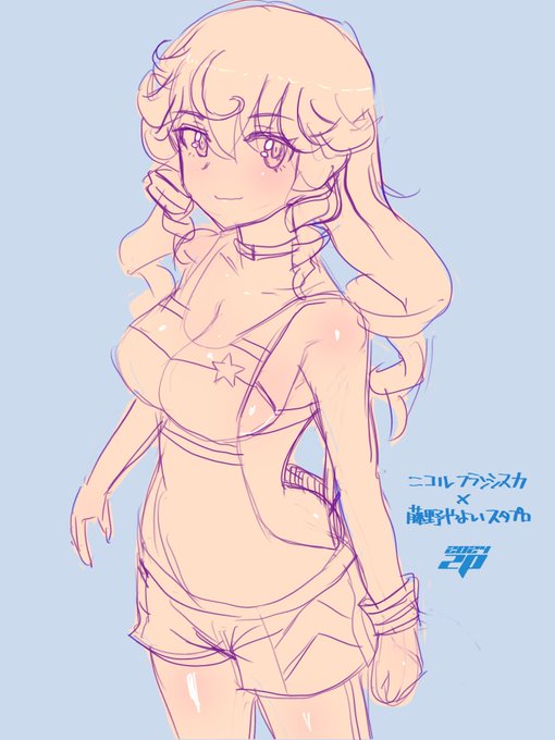 #一番目にリプ来たキャラに二番目にリプ来たキャラの服を着せる 