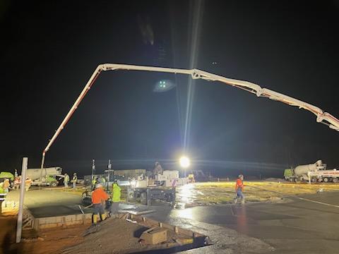 Van_WinkleCo's tweet photo. It was a big day at the North Metro First Baptist Church property! The first slab pour was completed on one section of the new church facility. We're excited for the next steps! https://t.co/8xUixWTwVt