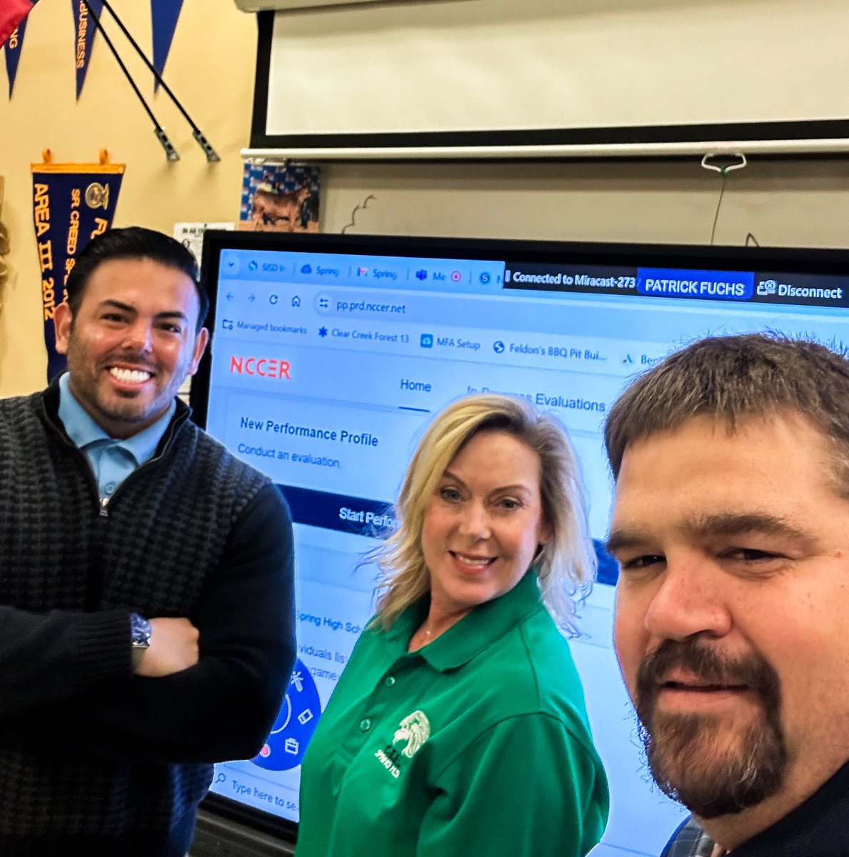 Spring High School NCCER Professional Development. Incorporating New Technology While Working To Enhance Certification Success! @SpringISD_CTE @SPRINGHIGHLIONS #CTEMONTH