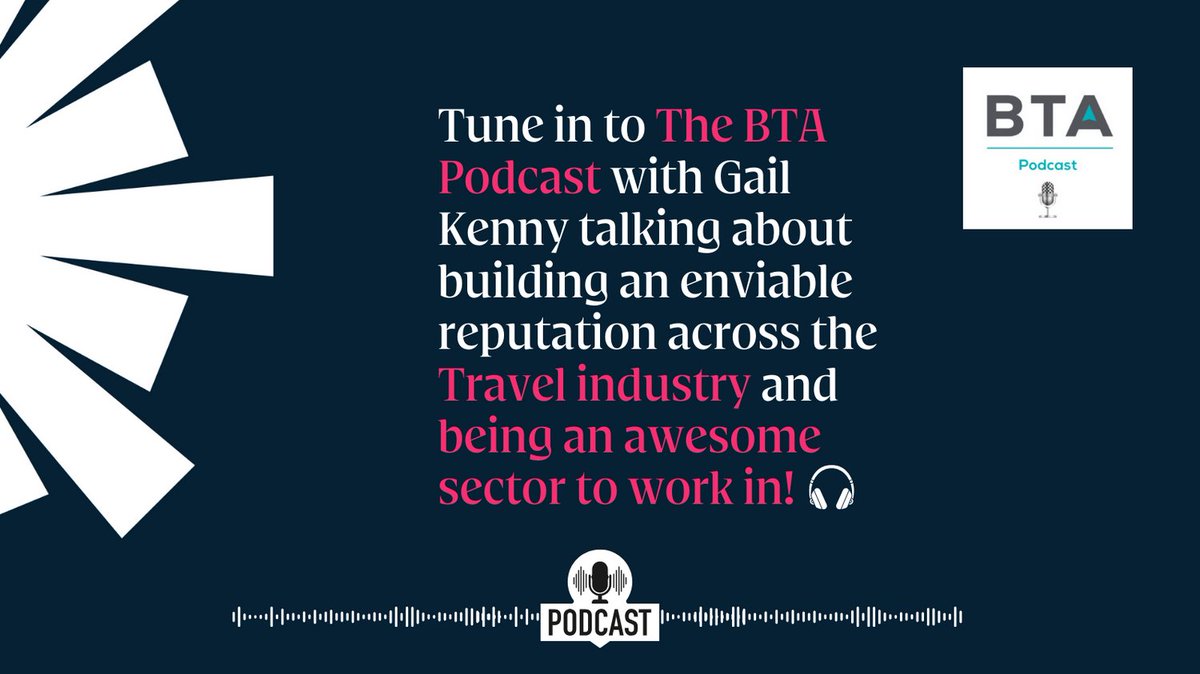 Grab a cuppa and listen to @TheBTAorg latest 'a conversation with' @GKRGail talking about Best Workplaces in Travel and why it’s so important to the travel industry. #employeeinsights #travelindustry #employeeengagment 👉 Head to thebta.org.uk/podcasts