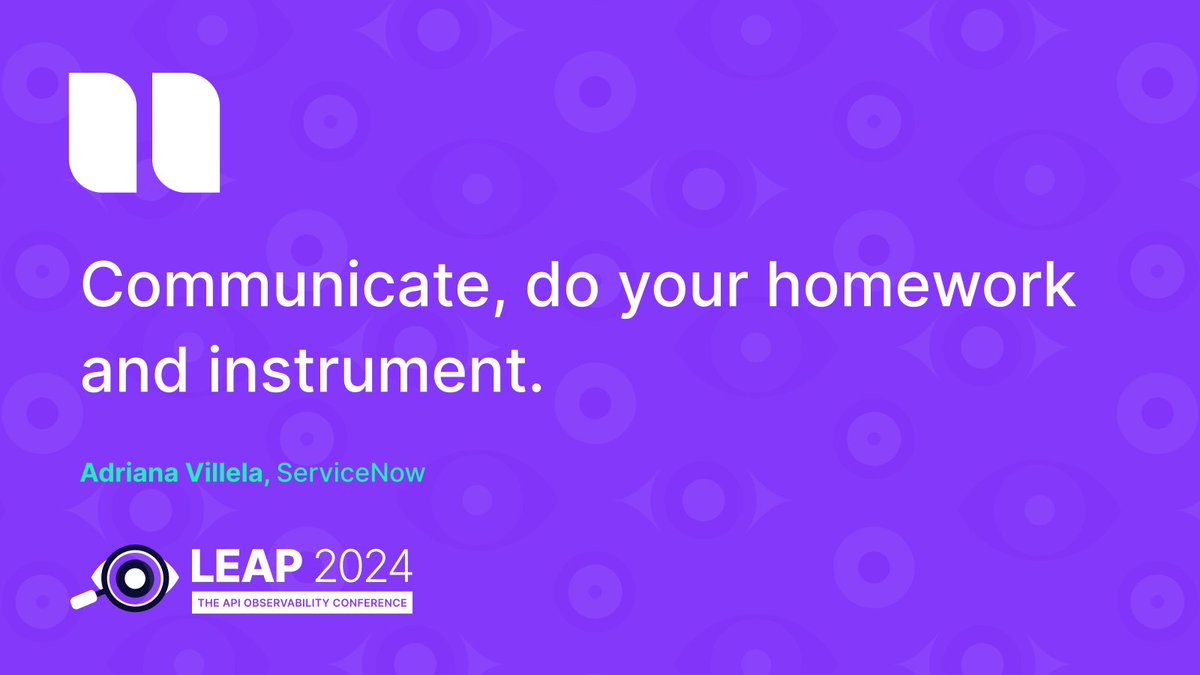 tyk_io's tweet image. Check out Adriana Villela’s (ServiceNow) three tips to implementing OpenTelemetry from her session at #LEAP2024

You can still join us LIVE – hubs.la/Q02mJbs20

#APIObservability #PlatformTeams #APIObservabilityConference #TechConference #OpenTelemetry