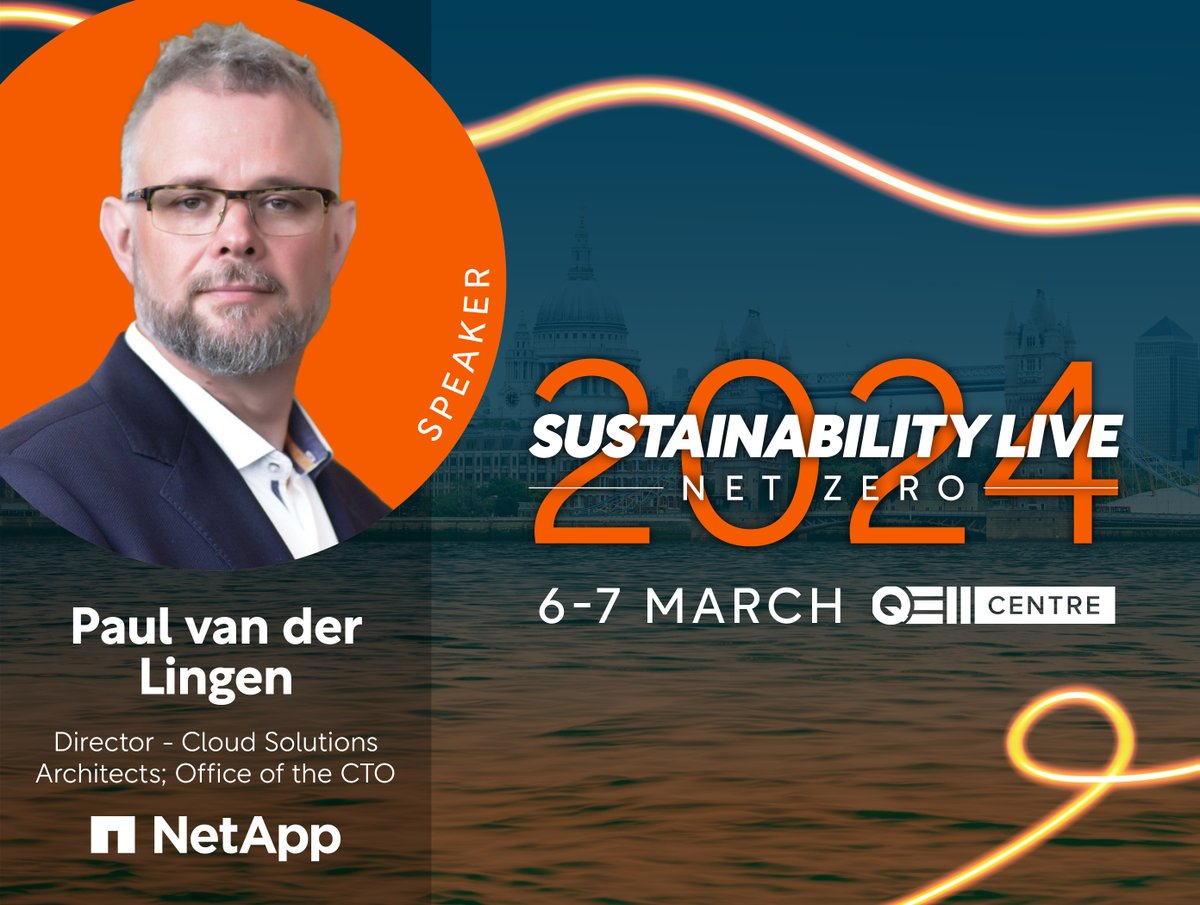 🔔 Mark your calendars for 7th March from 12.25 -12.45 pm GMT 🔔 Don't miss Paul's session at Sustainability LIVE 2024 on tackling environmental challenges using none other than #AI and #technology. Grab your free virtual tickets here: ntap.com/42WZtUx @SustainabltyMag