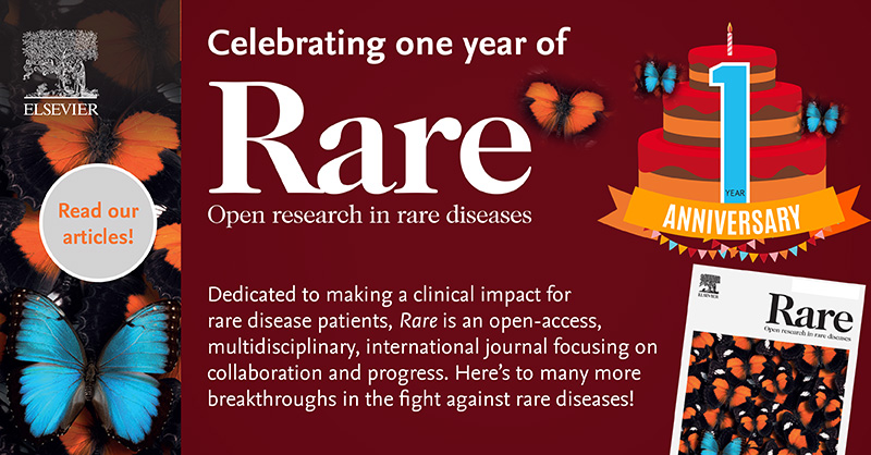 Today is the 1st anniversary of the new open access journal – RARE! Read our editorial 'The Power of Diversity' now! Let's celebrate inclusivity, innovation, and the joy of sharing knowledge! spkl.io/60164IGTi #RareDiseaseDay