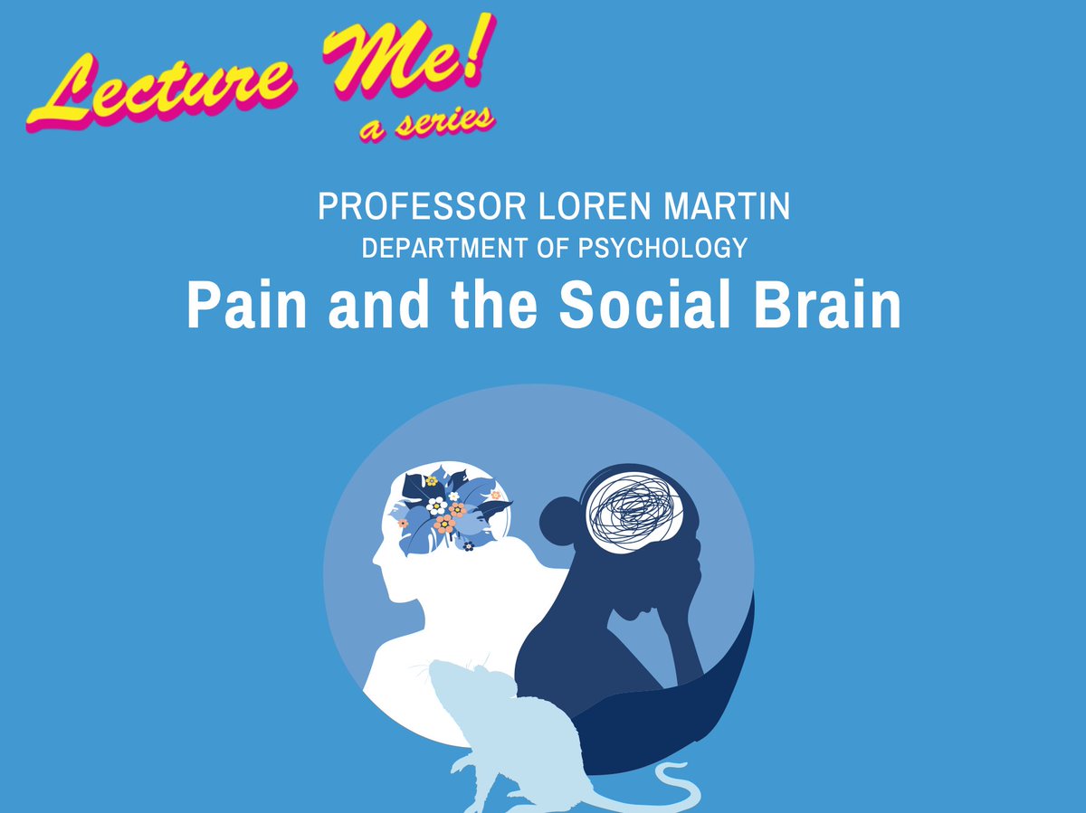 U of T Mississauga (@utm) on Twitter photo March 5 | Lecture Me!
How do social bonds impact our experiences with pain?
Join <a href="/utmeeu/">UTM EEU</a> & <a href="/mississaugalib/">Mississauga Library</a> from 7 p.m. with prof Loren Martin from <a href="/UTMPsychology/">UTMPsychology</a> discussing his research on “Pain and the Social Brain”.
Register now ➡️ bit.ly/3K0Eur5 March 5 | Lecture Me!
How do social bonds impact our experiences with pain?
Join <a href="/utmeeu/">UTM EEU</a> & <a href="/mississaugalib/">Mississauga Library</a> from 7 p.m. with prof Loren Martin from <a href="/UTMPsychology/">UTMPsychology</a> discussing his research on “Pain and the Social Brain”.
Register now ➡️ bit.ly/3K0Eur5