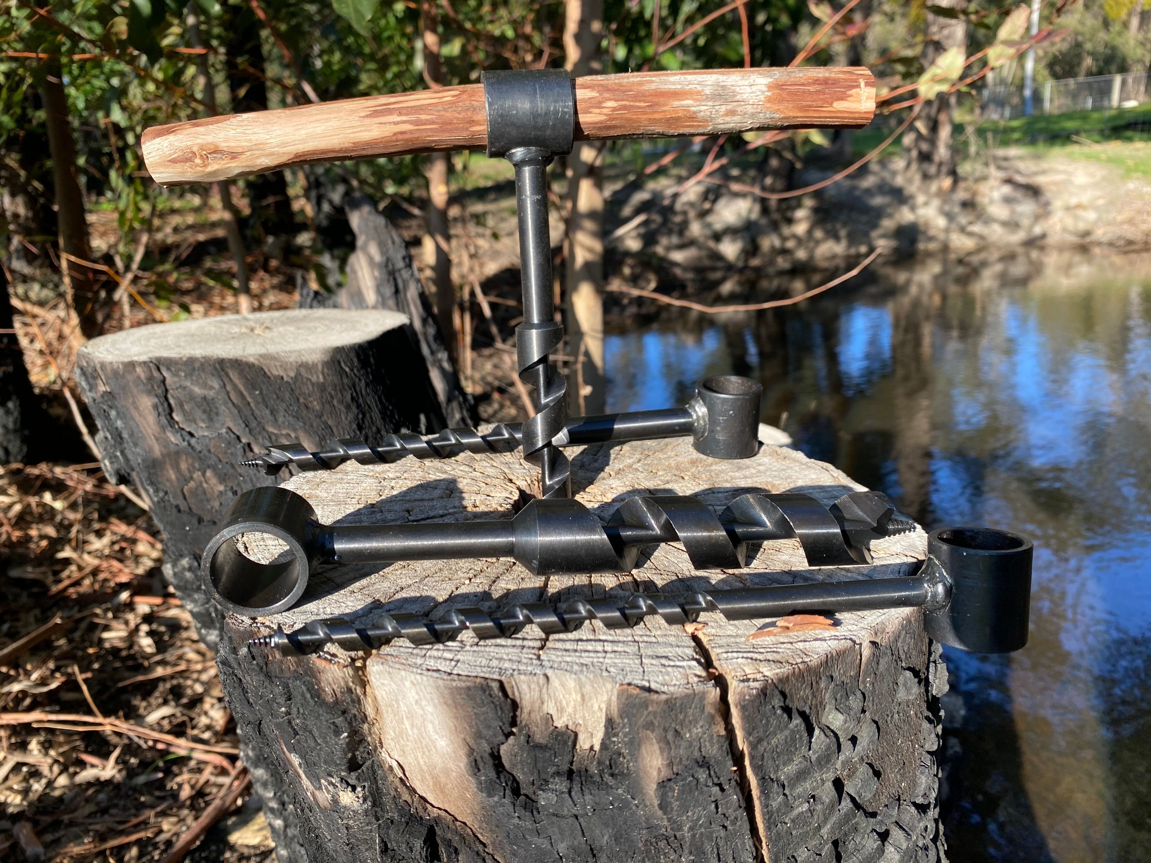 Survival Supplies Australia on X: Bring your bushcraft projects to life  with the hand powered, self tapping SSA Scotch Eyed Augers. A great tool  for creating sturdy shelters, fire pits, and more