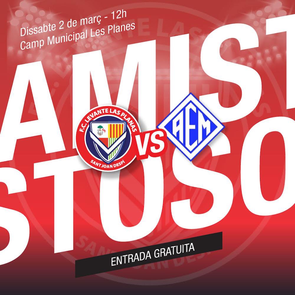 👉Este sábado (12:00h) vuelve el fútbol en el Muncipal

⚽️Os invitamos a disfrutar del amistoso ante el <a href="/SEAEM_1925/">Secció Esportiva AEM</a> de forma gratuita 

#AúpaLevante ⚪️🔴