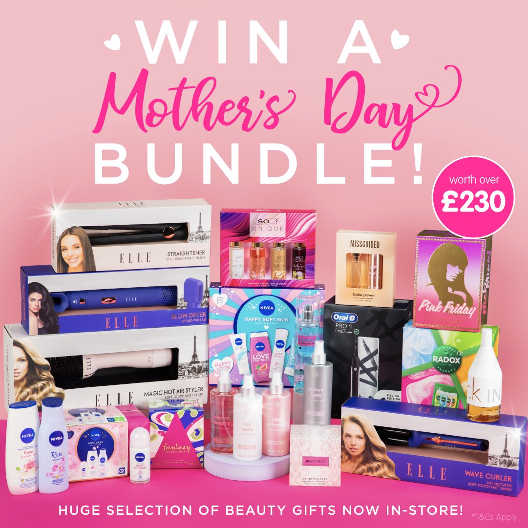 💖 #COMPETITION TIME 💖 We're celebrating all the important women in your life by giving away this incredible #MothersDay bundle! To be in with a chance to #WIN this bundle worth over £230, simply; 1) FOLLOW US 2) RT 3) COMMENT #BMMothersDay Competition ends 9am 5/3/24