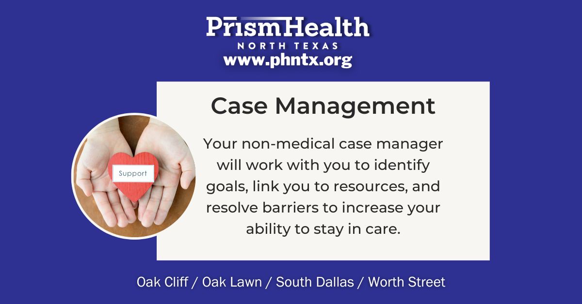 PrismHealthNTX's tweet photo. The role of non-medical case managers is to help people living with #HIV to link to and stay in medical care.
For more info: https://t.co/CTKbpcWkeT
#PrismHealthNTX #PHNTX #Health #HealthCare #SexualHealth #MentalHealth #Texas #DallasTX https://t.co/QLPmhviqdY