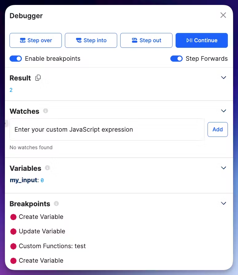 New Debugger, Who Dis? 🛠️ Included in yesterday's release was our revamped debugger. 🐞 👉 Experience traditional code debugging vibes in the No-Code world. Debug APIs, diagnose issues and turbocharge your workflow in Xano. 🛑 Set Breakpoints: Pause your run to examine the…