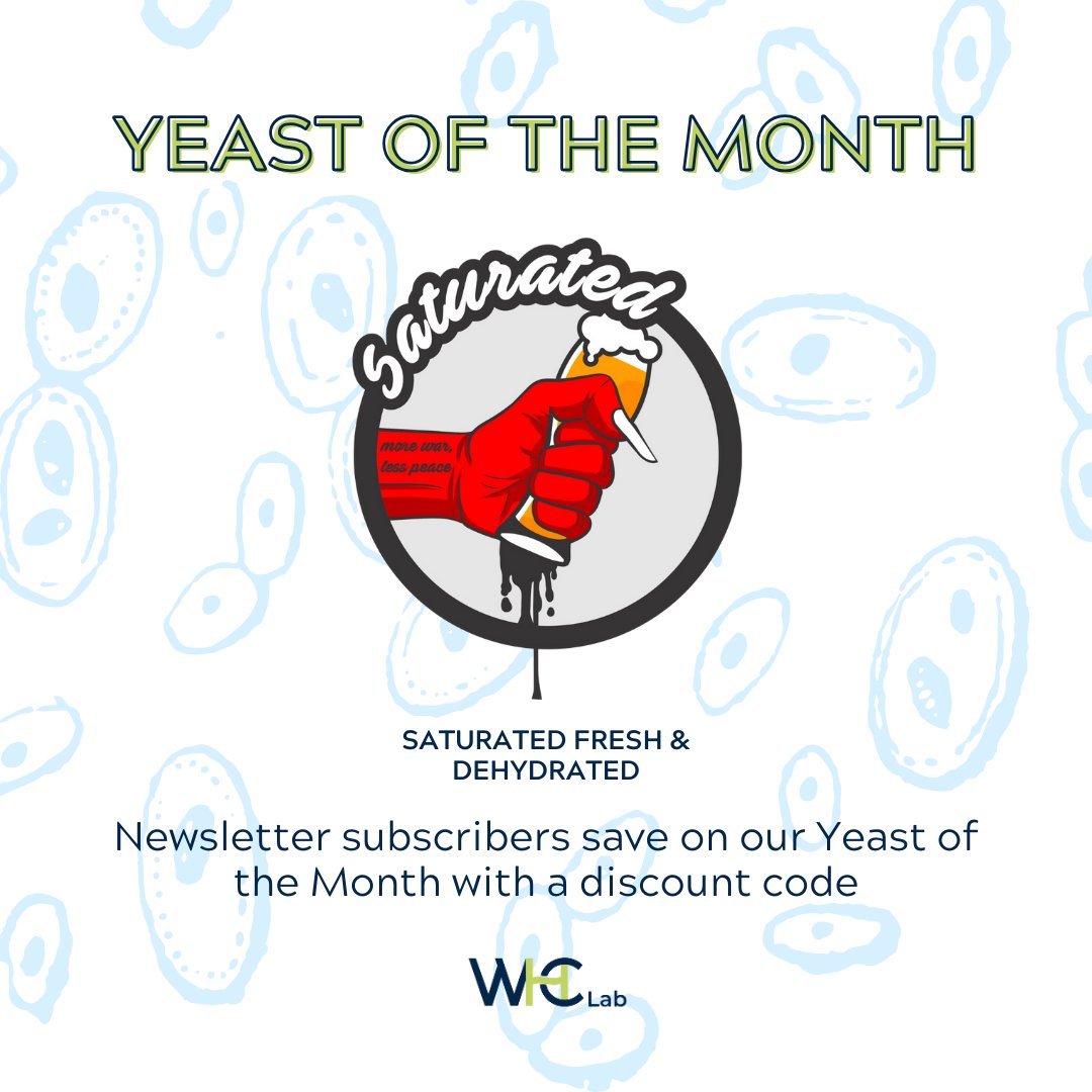 For March, our Yeast of the Month is Saturated. And we're giving newsletter subscribers a discount code for both fresh and dehydrated versions.🎉 Our newsletter will be hitting inboxes tomorrow. 📥 Sign up: ow.ly/1gZU50QIHV1 ☝️ And don't forget to check your spam filter!